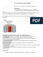 Resumo Aula Sistemas Operacionais