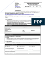 Student ID: Special Consideration Application Form