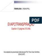 Agroclimatologia-Evapotranspiração
