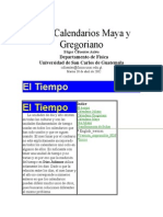 Los Calendarios Maya y Gregoriano