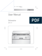 User Manual for ZDF 211 Dishwasher