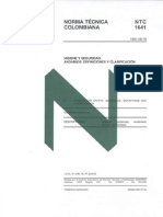 Norma NTC 1641 (Andamios Clasificación)