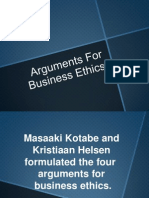 Arguments For Business Ethics