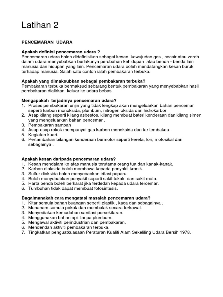 Latihan2 Kajian Tempatan Pdf