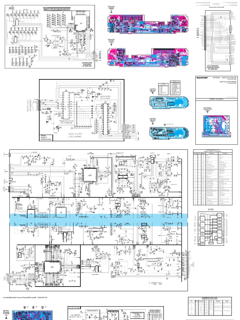 Blaupunkt Audi Concert Plus a4 a6 a8 Sm Circuit Diagram