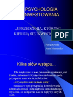 Uprzedzenia Inwestorow