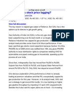 Why Is GAIL's Stock Price Lagging?: Posted by