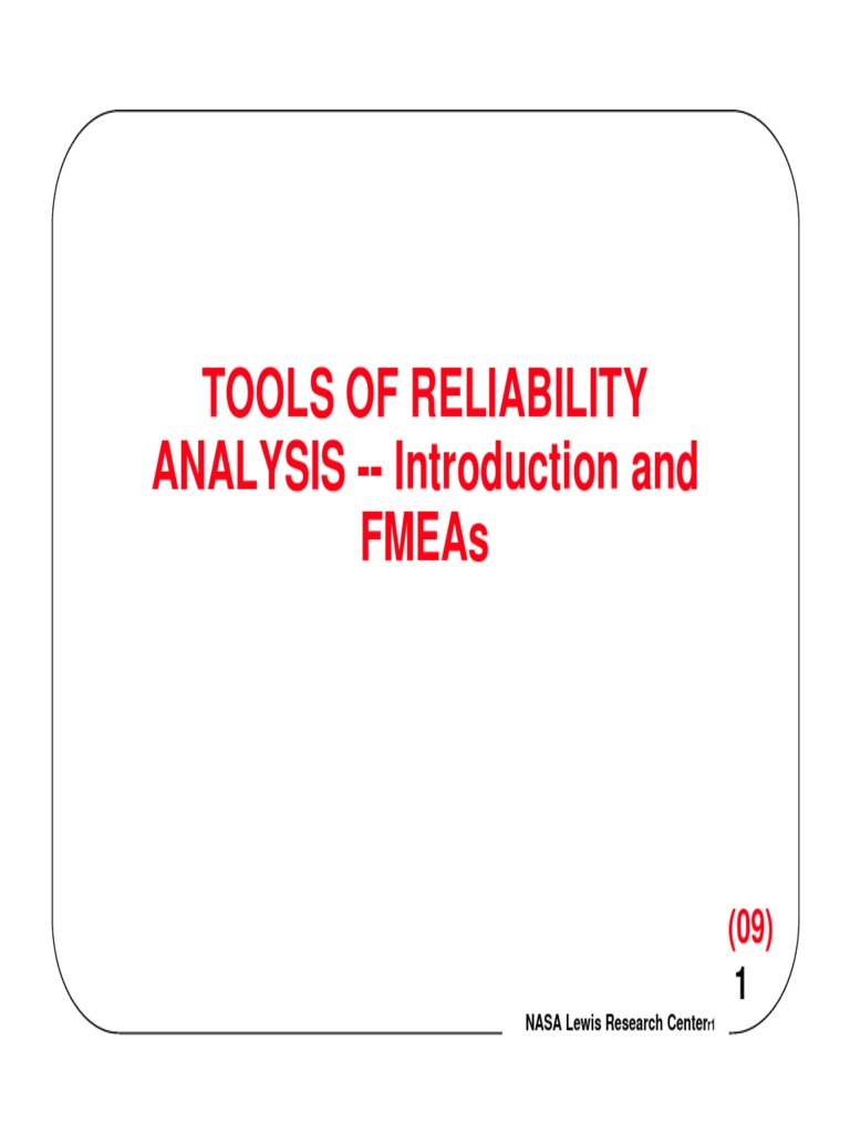 Nasa FMEA Presentation | PDF | Reliability Engineering | Systems ...