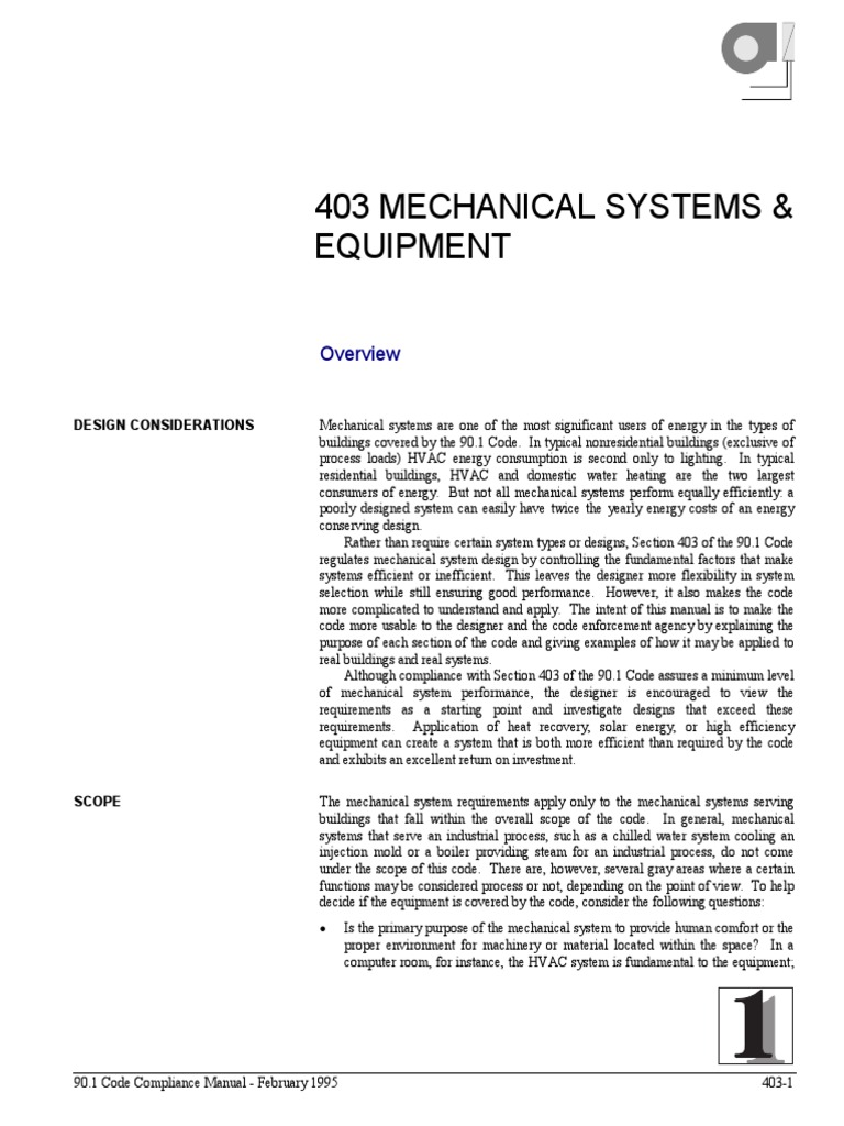 Mechanical Systems Compliance Guide | PDF | Hvac | Ventilation ...