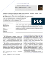 Deletion/Substitution/Addition (DSA) Model Selection Algorithm Applied To The Study of Archaeological Settlement Patterning