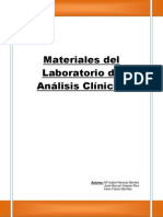 Materiales Del Laboratorio de Analisis Clinicos