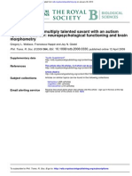 A Case Study of a Multiply Talented Savant With an Autism Spectrum Disorder. Neuropsychological Functioning and Brain Morphometry