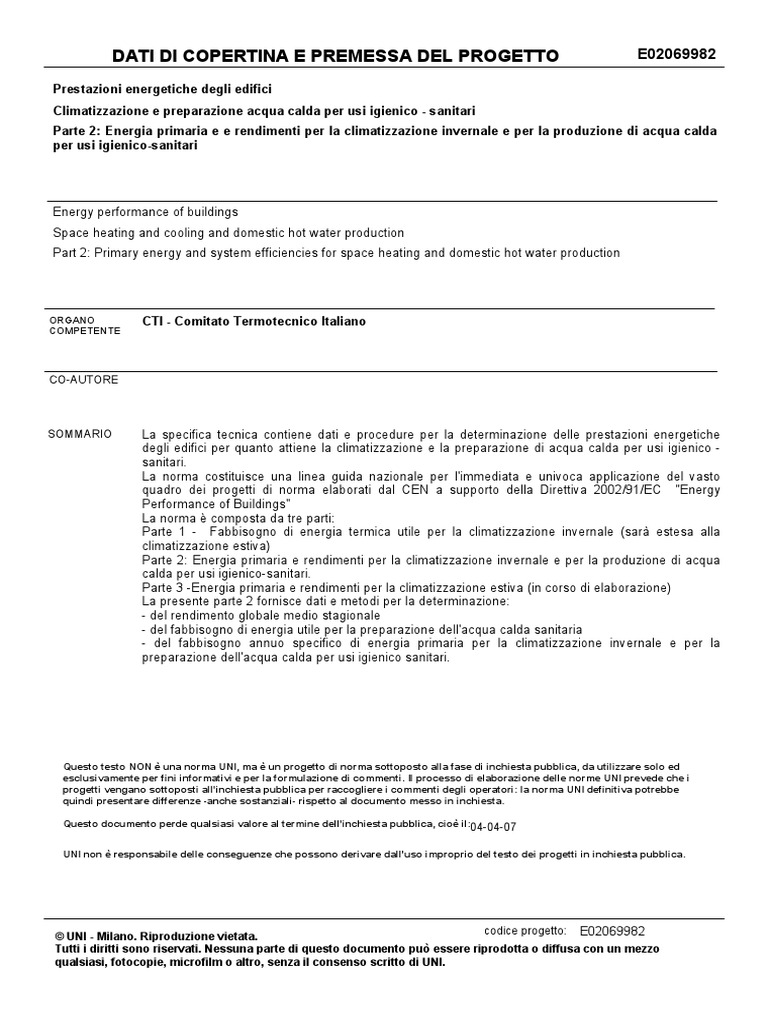 prEN 15316 | PDF
