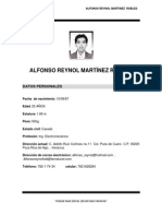 Curriculum Vitae Alfonso Reynol MTZ Robles