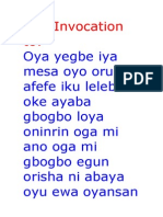 Oya Invocation To