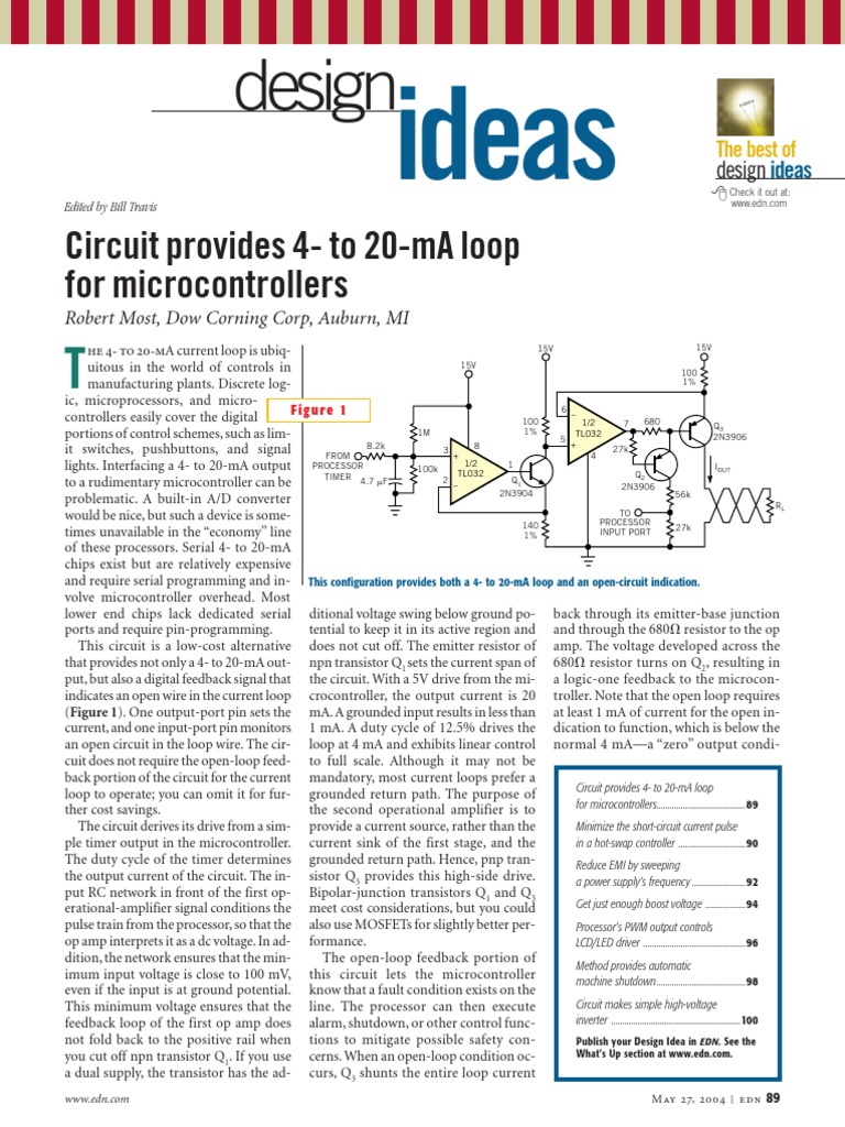 4-20ma Current Loop For Micocontroller | PDF