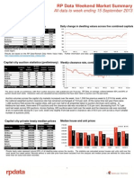 RP Data Weekend Market Summary (WE 13 Sept 2013)