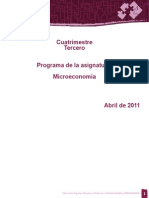 Microeconomia Tercer Cuatrimestre UNAD