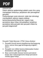 Epidemiologi Penyakit Tidak Menular