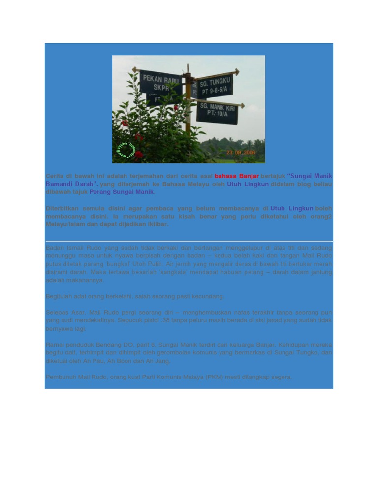 Perang Sungai Manik 1 Pdf