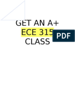 Get An A+ Ece 315 Class