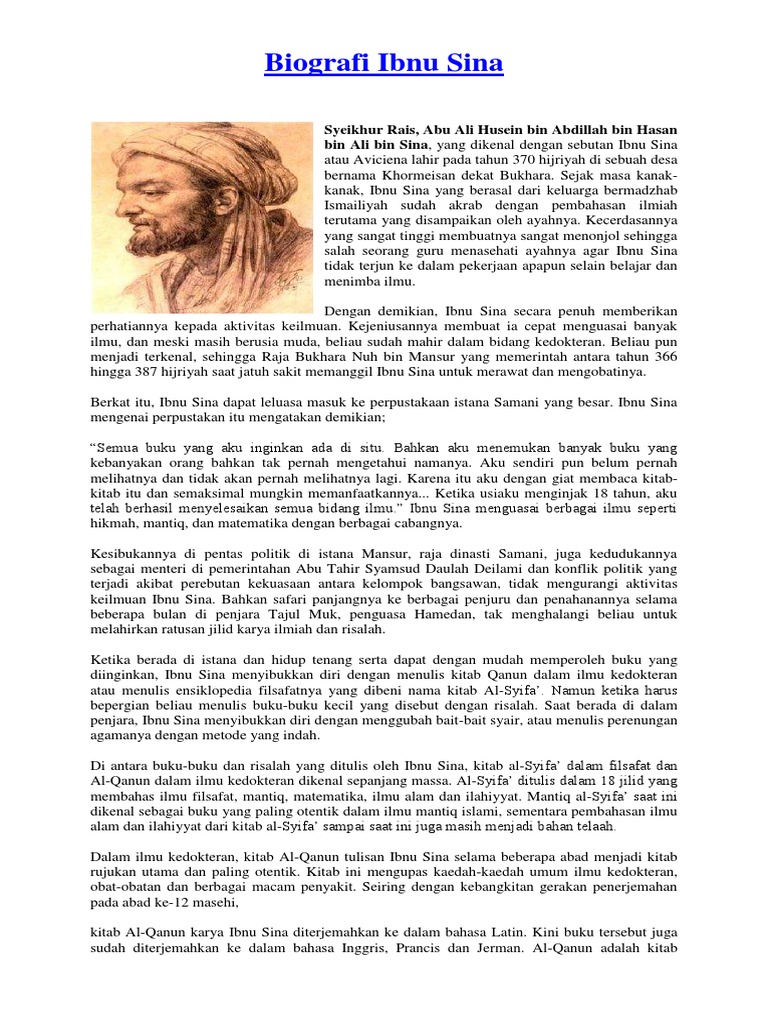 Biografi Ibnu Sina