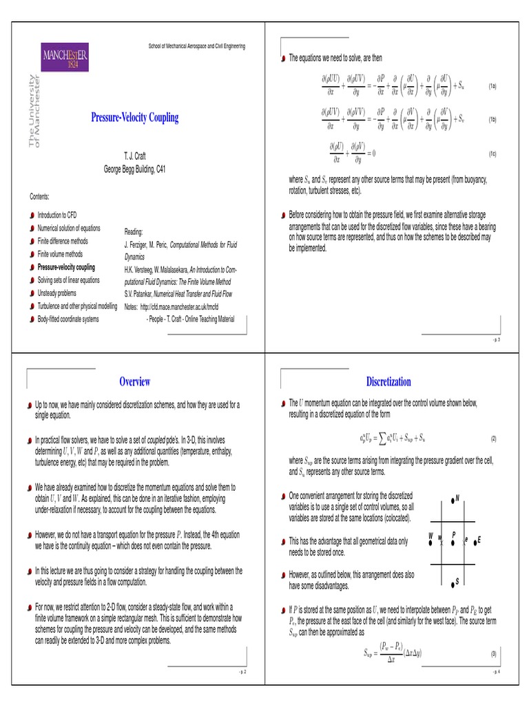 Pressure-Velocity Coupling in CFD | PDF | Teaching Methods & Materials ...
