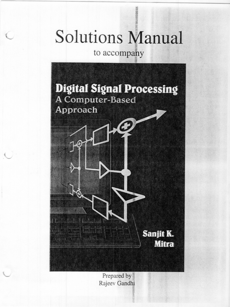 Digital Signal Processing,Mitra,Solution Manual