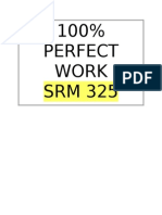 100% Perfect Work SRM 325
