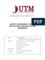 Safety Assessment For The Polytechnic Ibrahim Sultan Workshop