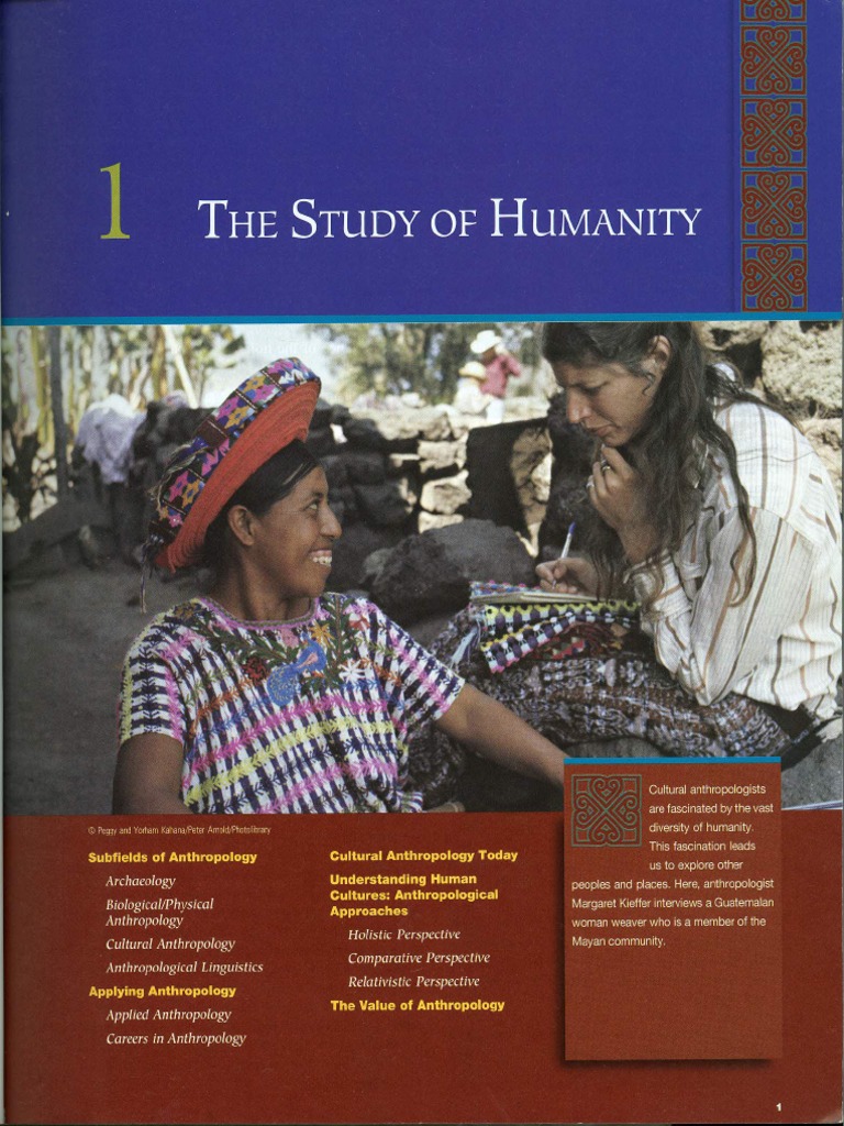 Chapter 1 of Humanity: An Introduction To Cultural Anthropology by ...