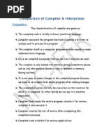 Comparison of Compiler