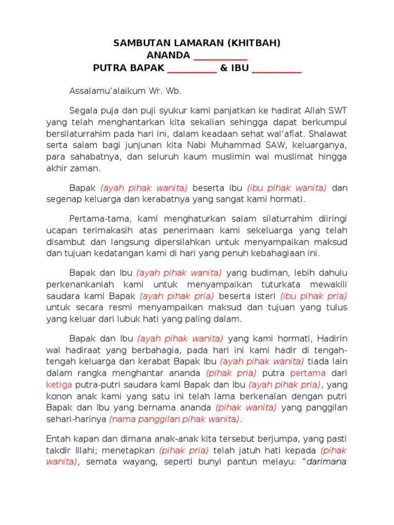27+ Contoh Pidato Lamaran Basa Jawa terbaru