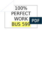 100% Perfect Work Bus 599