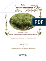 Agricultura Ecologica El Huerto Medicinal Pequeno Manual de Plantas Medicinales