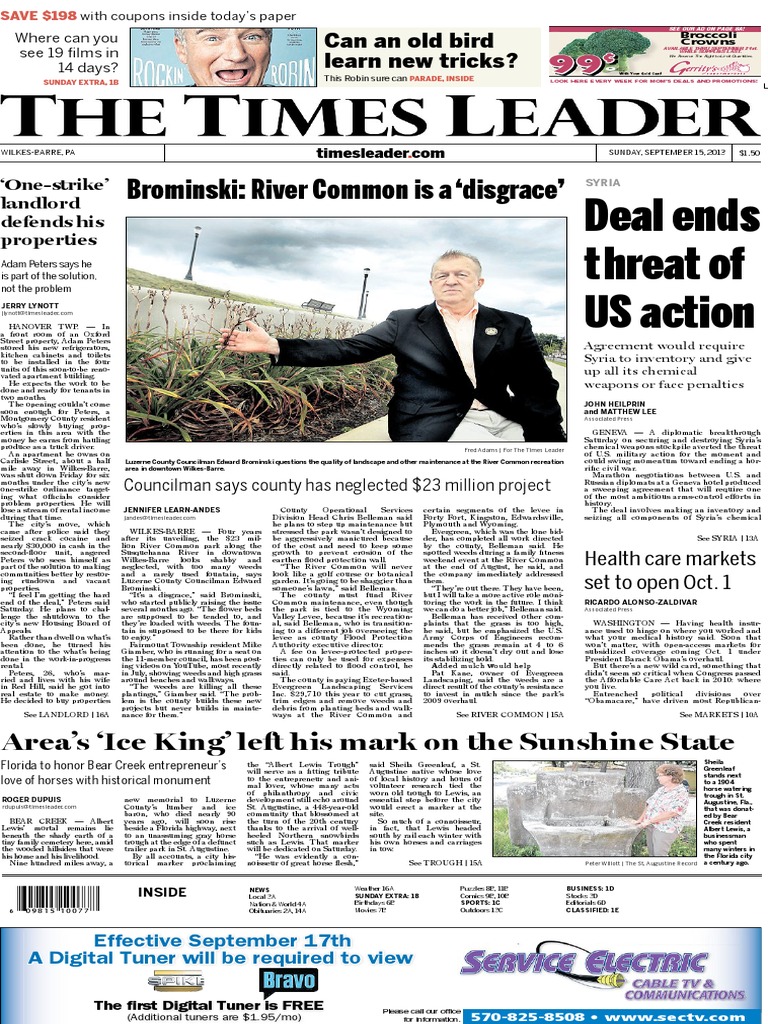 Times Leader 09-15-2013 | PDF | Wilkes Barre | Police