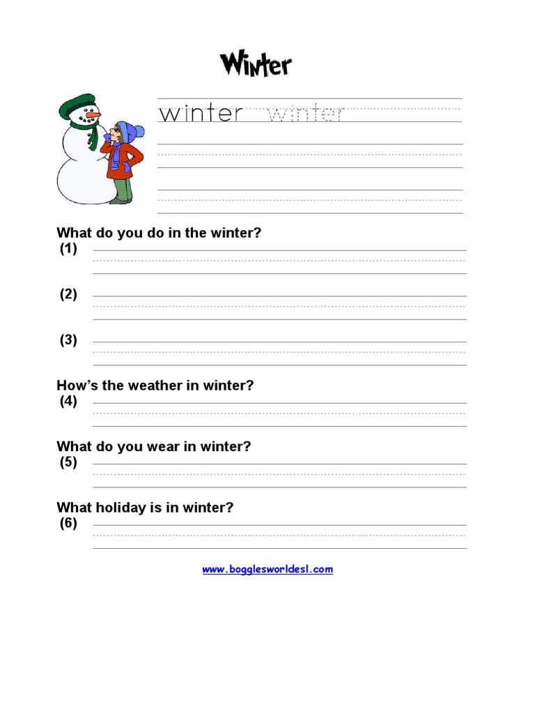 What Do You Do in The Winter? | PDF