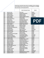 REJECTED FORMS of B - Ed - and M - Ed - Entrance Test January 2014 Session