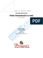 Public Administration in India: Key Features