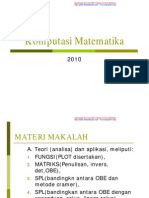 Komputasi Matematika