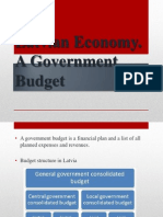 Latvian Economy. A Government Budget