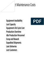 Indirect Maintenance Costs