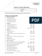 Survey Audit Program Checklist Version 4.0