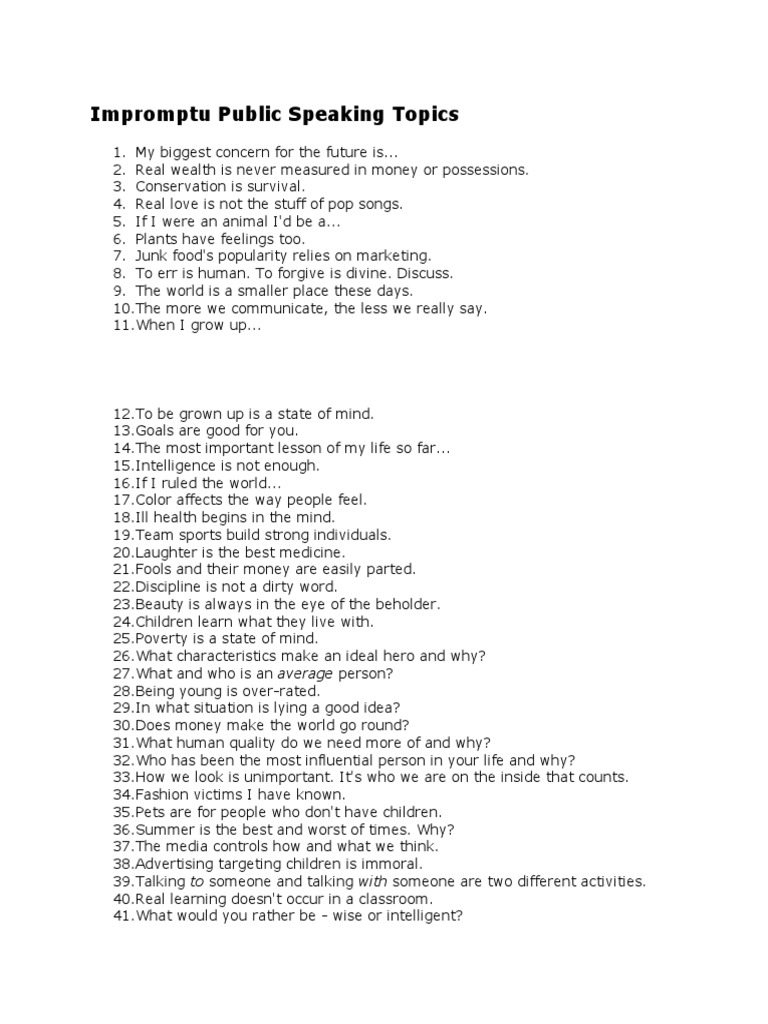 Entertaining persuasive speech topics image