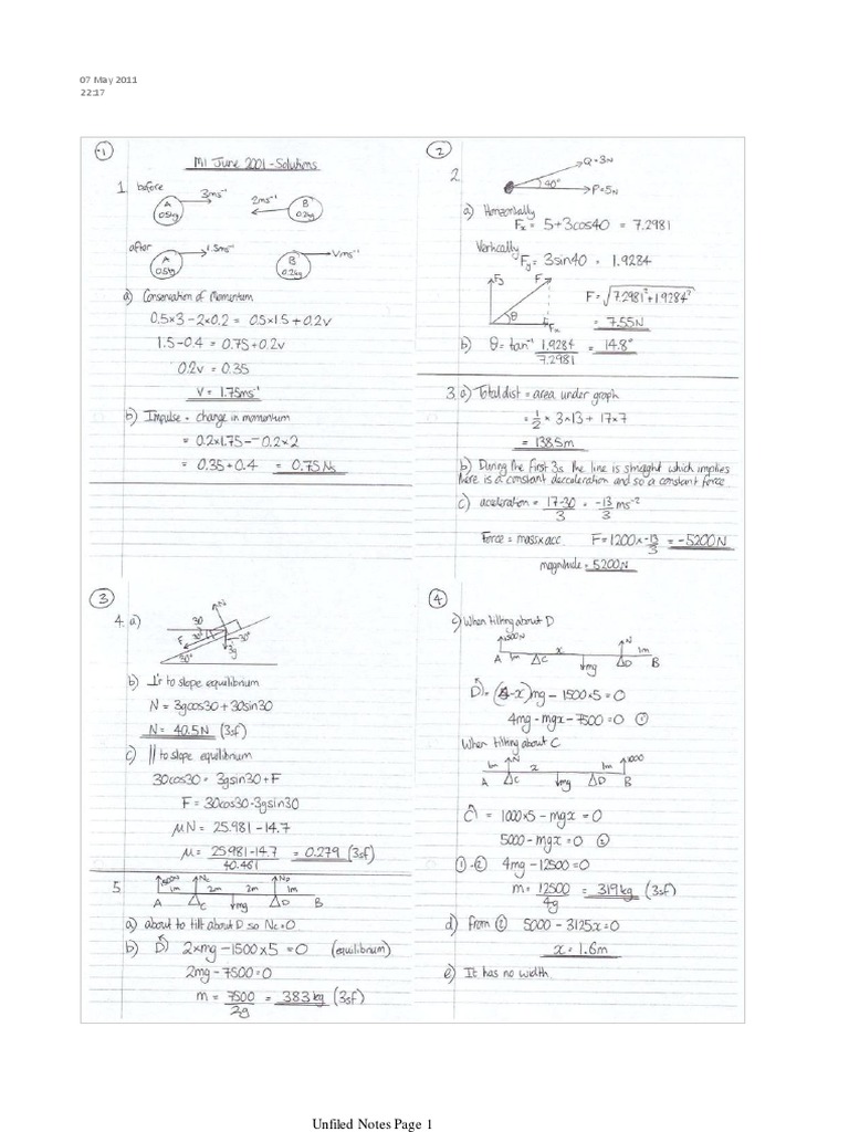 Unfiled Notes Overview | PDF
