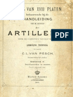 Atlas Van XVIII Platen Behorende Bij de Handleiding Tot de Kennis Der Artillerie. 1893