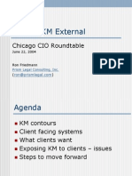 Making KM External - eSentio Chicago CIO Roundtable - June 2004