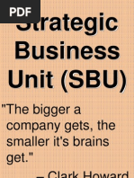 What Is Strategic Business Unit (SBU) - Definition, Characteristics and ...