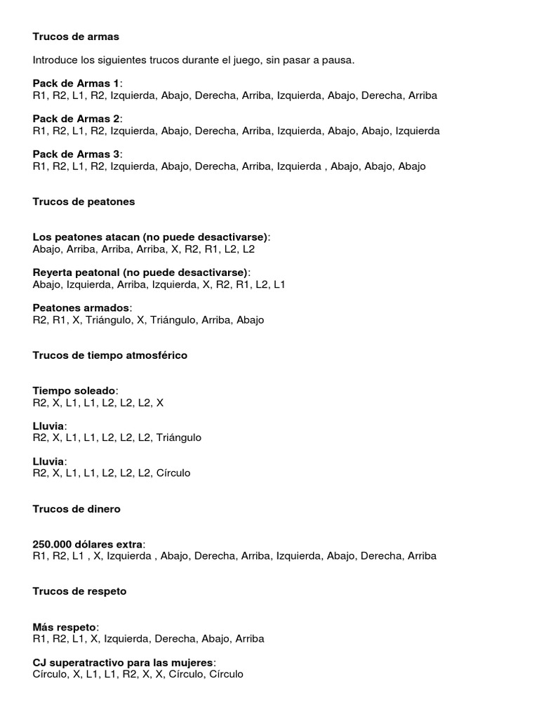 Trucos de armas sam andreas 2 play 2.docx