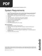 System Requirements: Autodesk Robot Structural Analysis Professional 2011